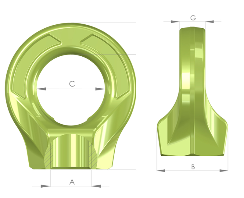 Grade-8 Metric Eye Nuts - Image 3